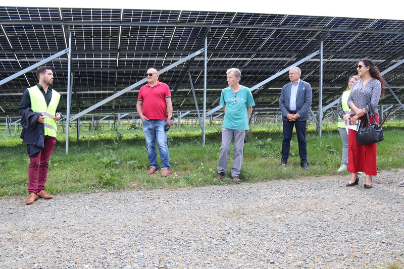 inauguration parc solaire site Les Gatouilles Lubersac