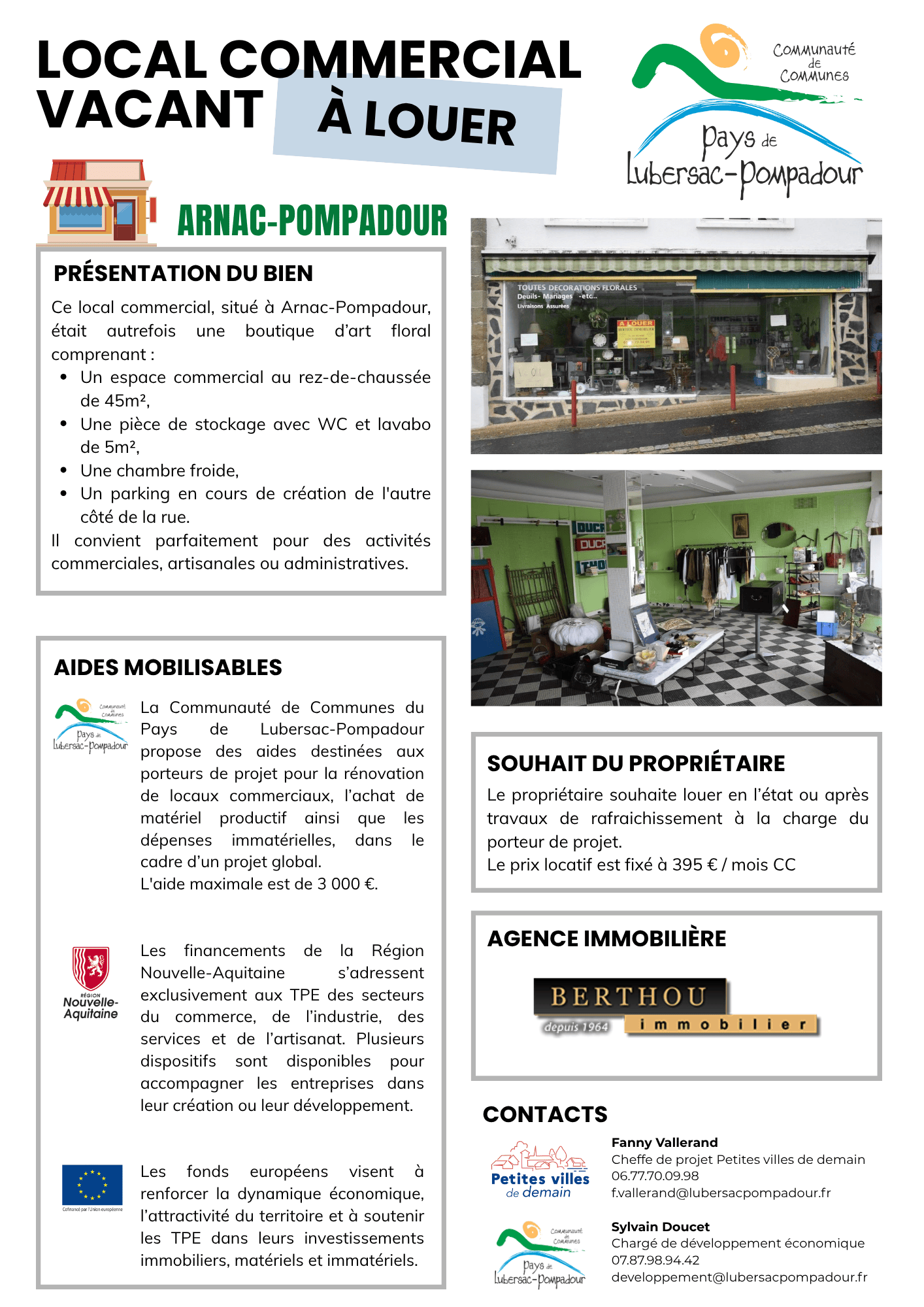 LCV Pompadour Fleuriste 