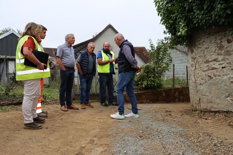 chantier assainissement lubersac