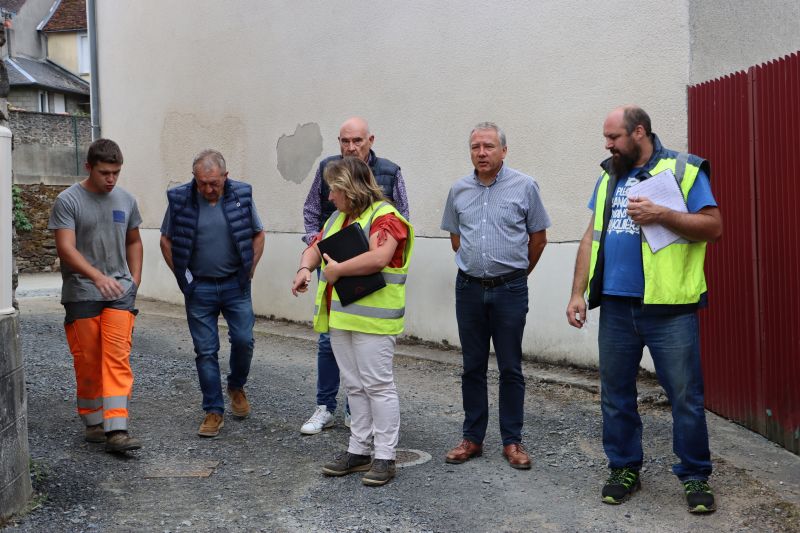 chantier assainissement lubersac