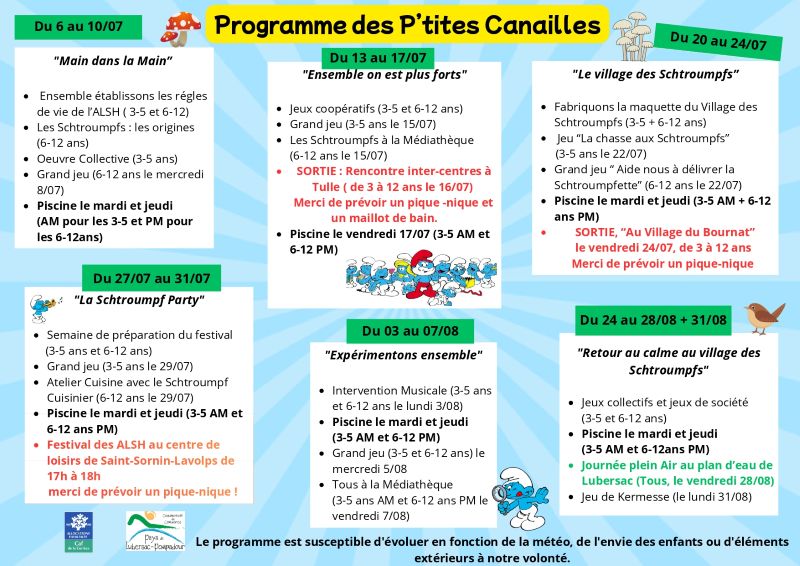 les p'tirtes canailles été 2026