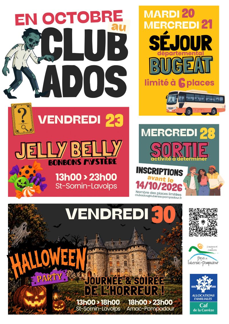 club ados octobre 2026